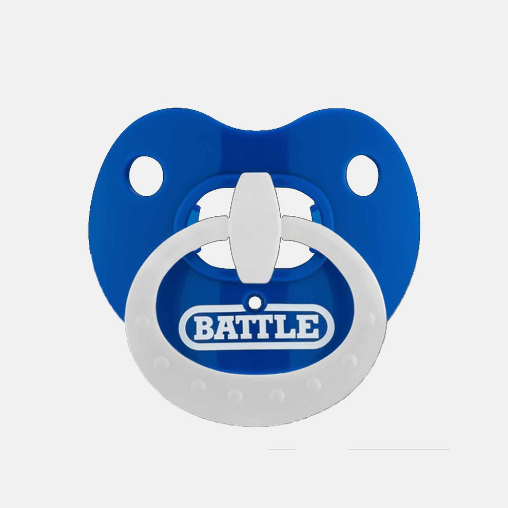 Binky Oxygen Football Mouthguard, Blue/White Stack Sports