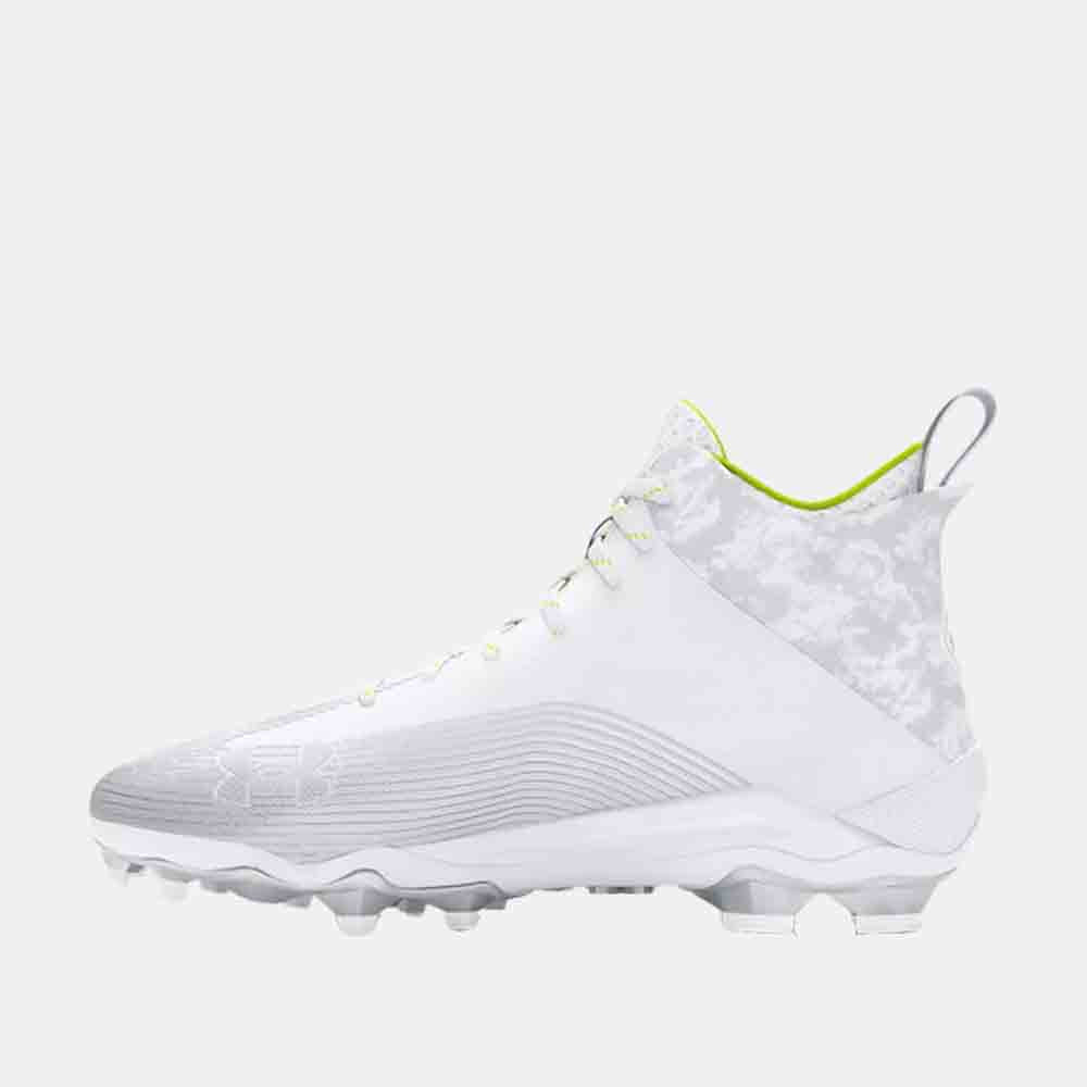 Side medial view of the Men's Under Armour Hammer 2 MC Football Cleats.