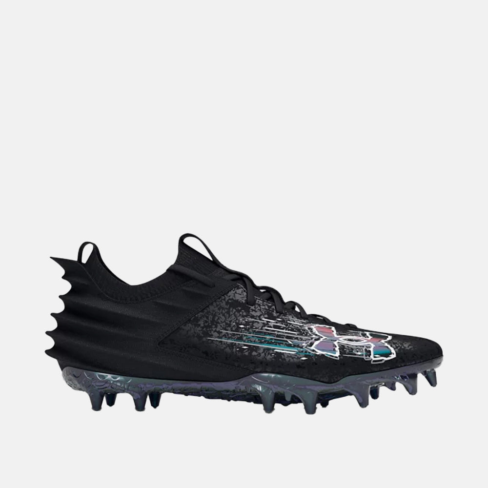 Side view of the Men's Under Armour Blur 2 MC Suede Football Cleats.