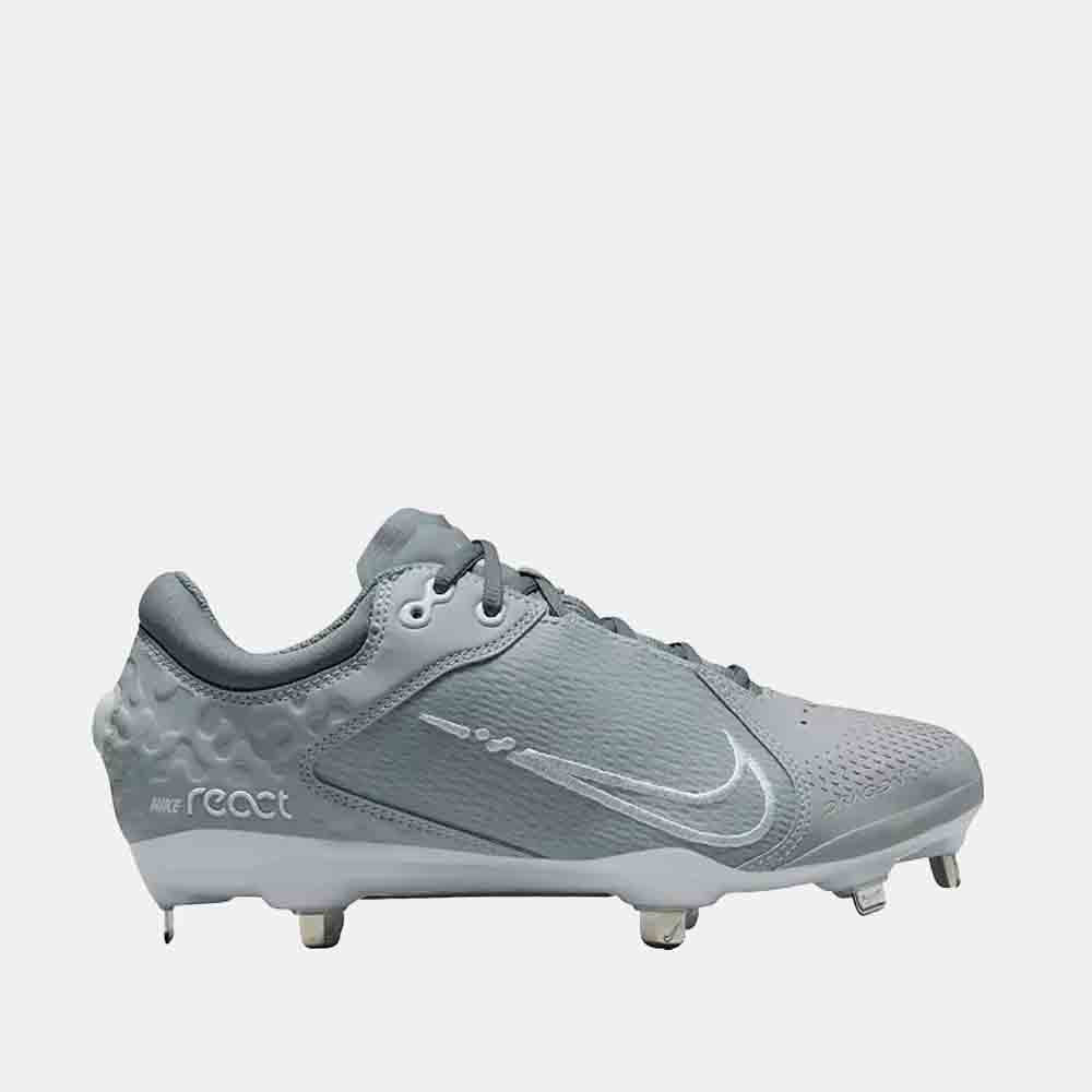 Side view of the Nike Women's Hyperdiamond 4 Elite Metal Softball Cleats.