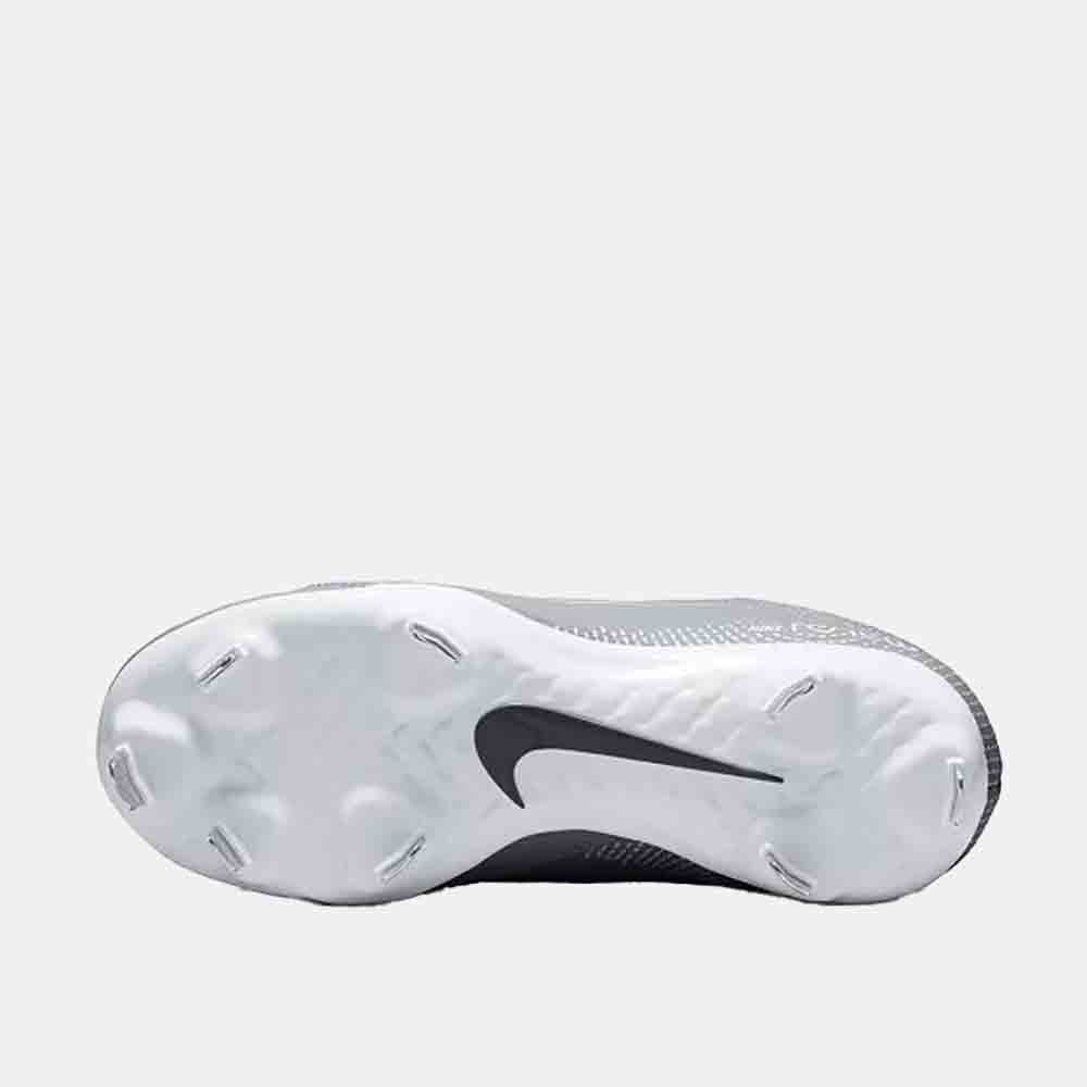 Bottom view of the Nike Women's Hyperdiamond 4 Pro Metal Softball Cleats.