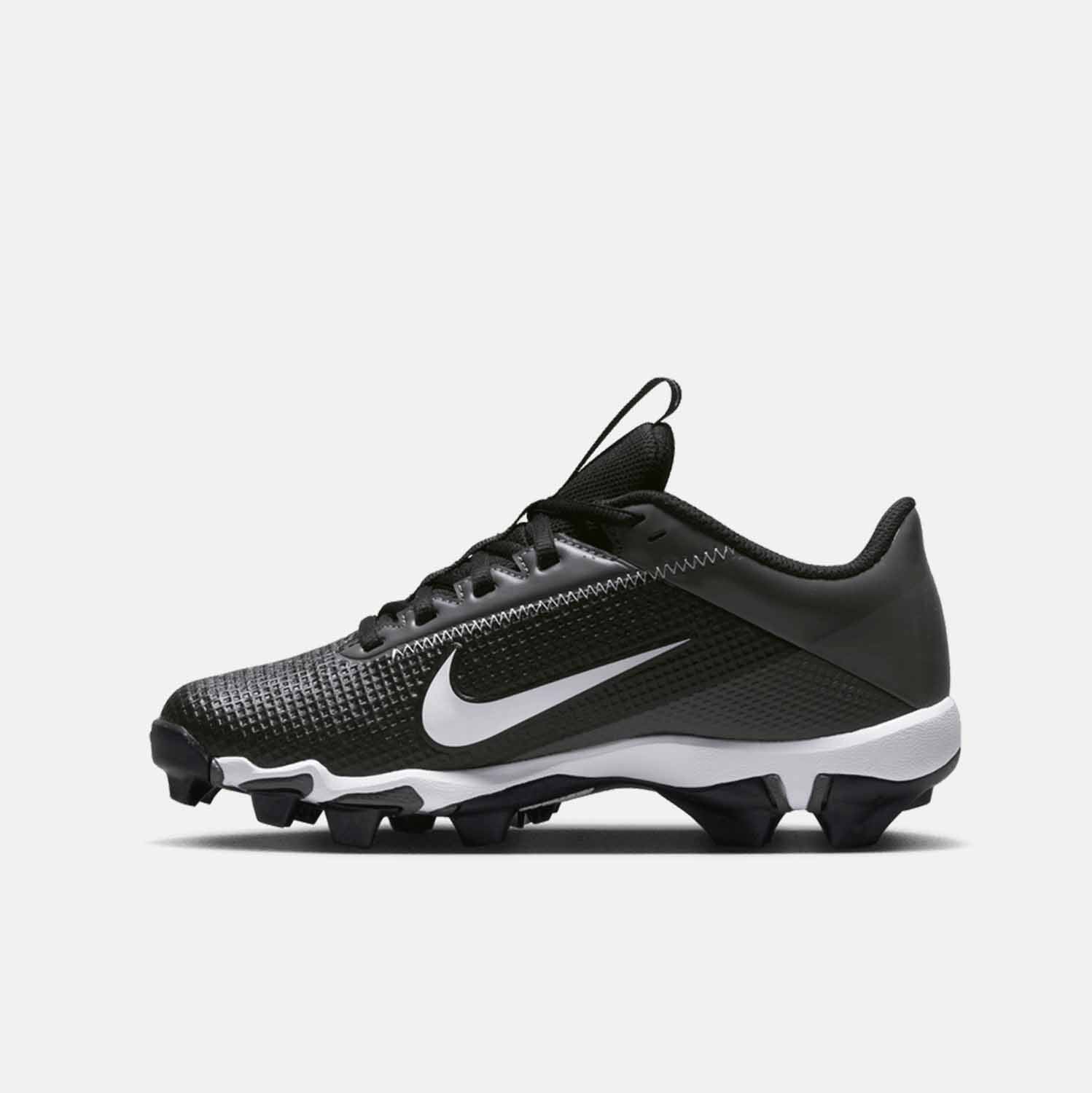 Side medial view of Kids' Vapor Edge Shark 2 Football Cleats.