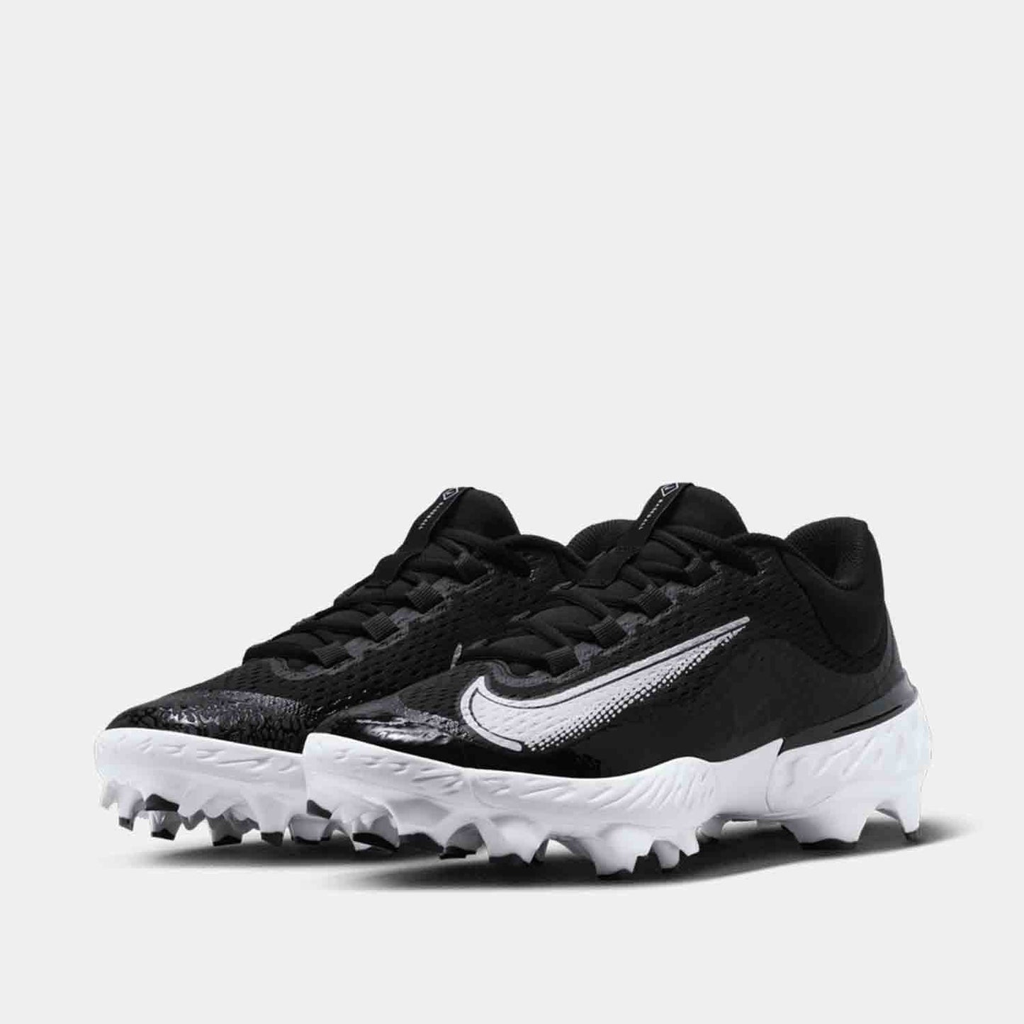 Front view of Men's Nike Alpha Huarache Elite 4 Low MCS Baseball Cleats.