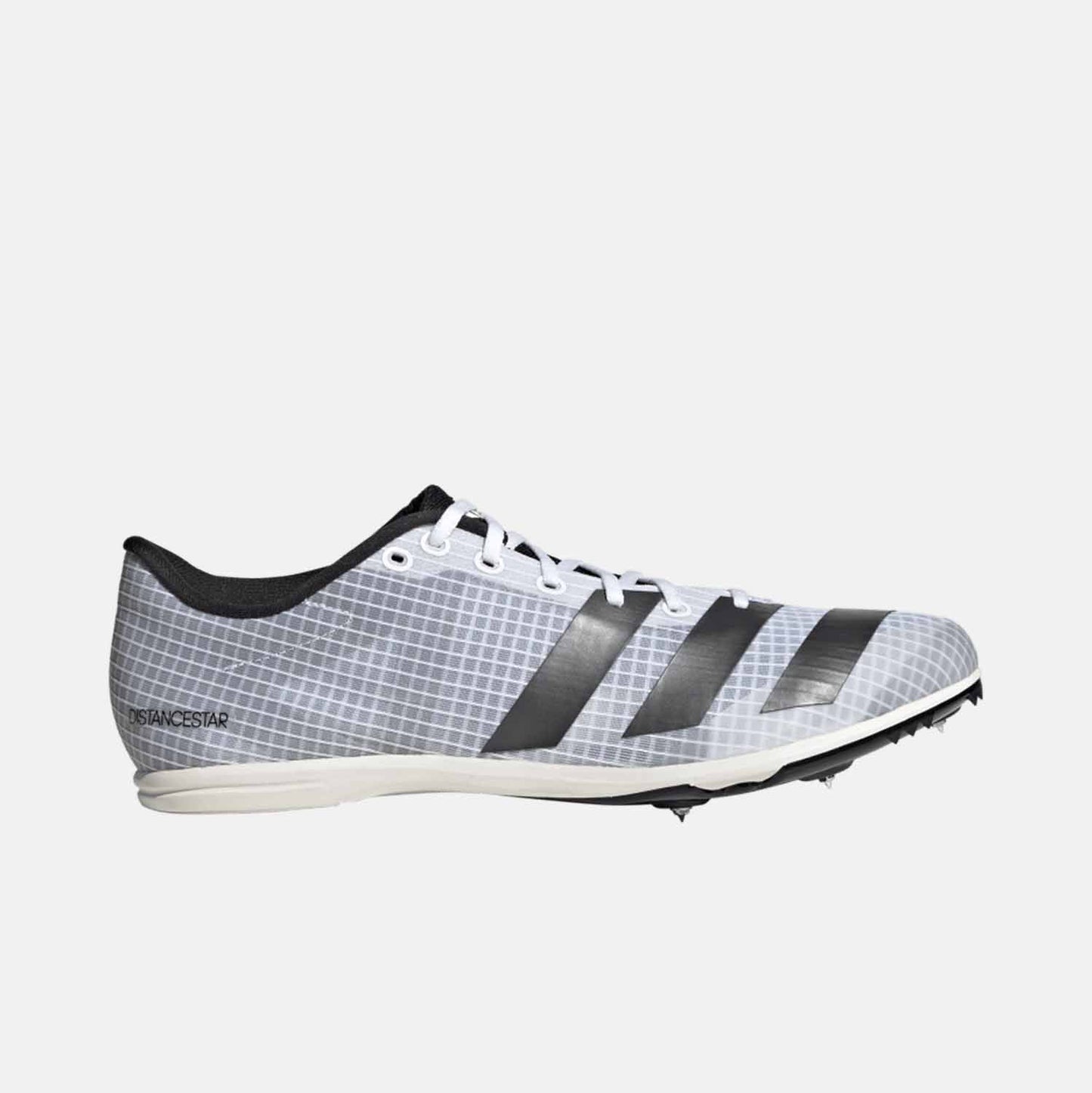 Side view of Adidas DistanceStar Track & Field Spikes.