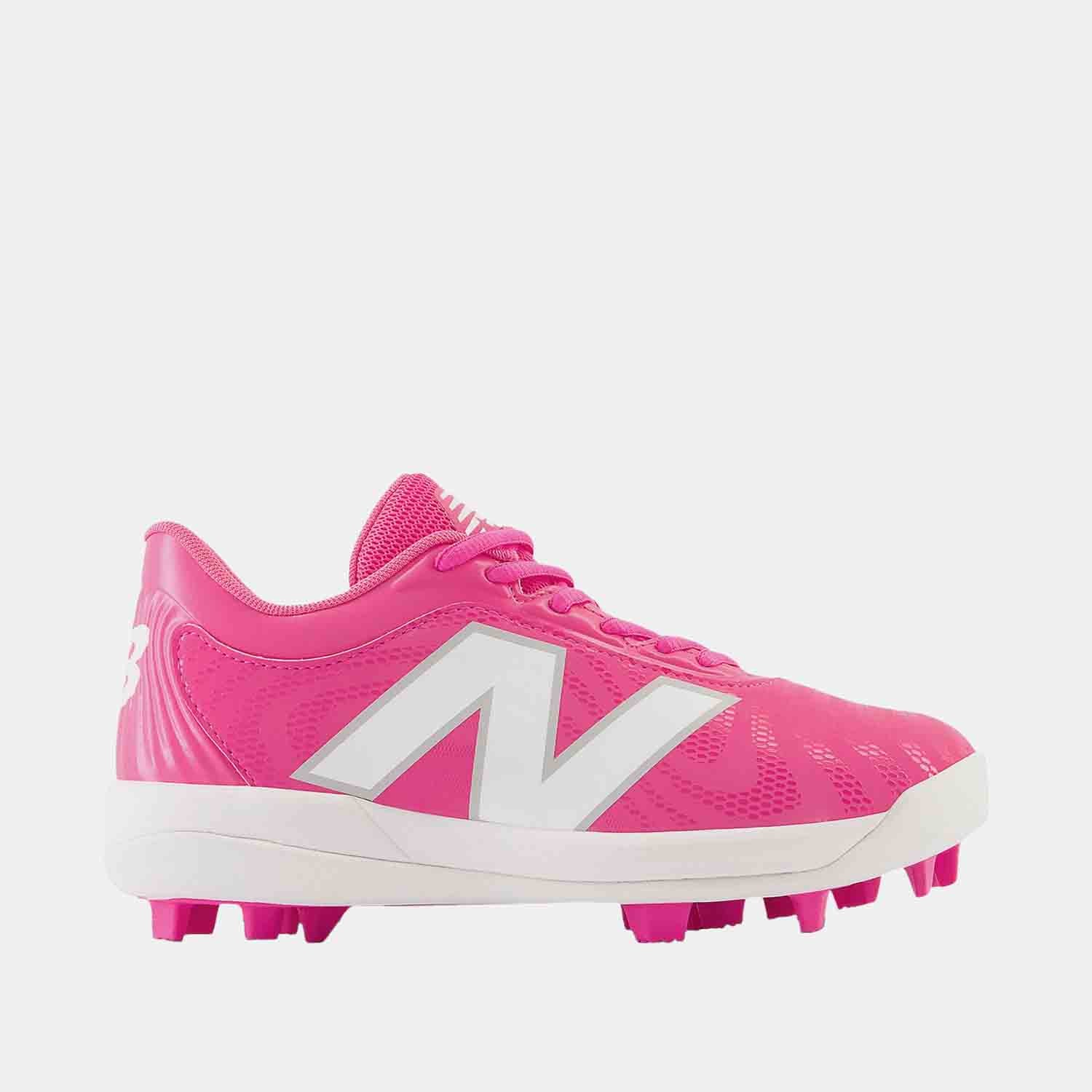 Side view of Kids' New Balance Baseball Cleats.