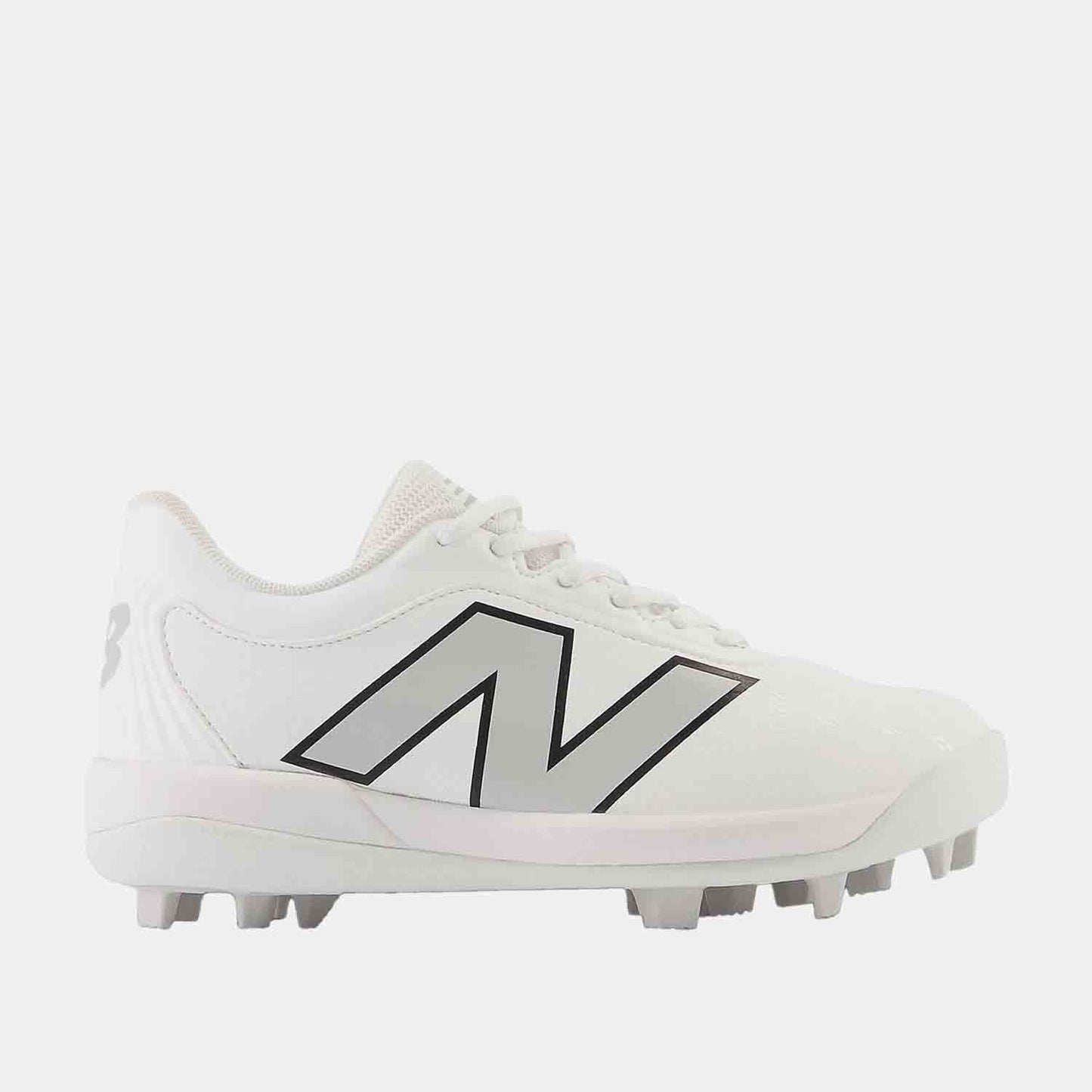 Side view of Kids' New Balance Baseball Cleats.