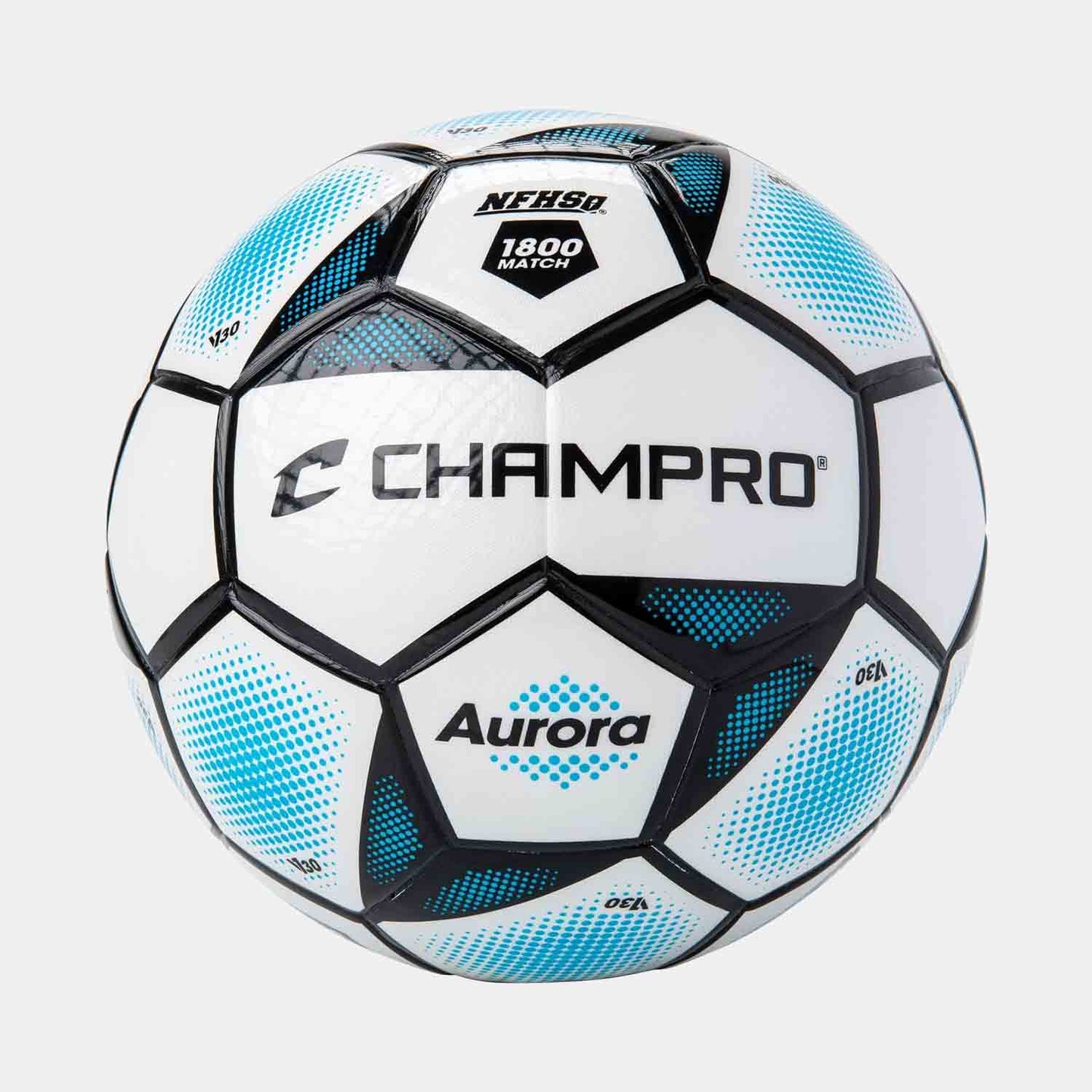 Front view of the Champro Aurora Thermal Bonded Soccer Ball.